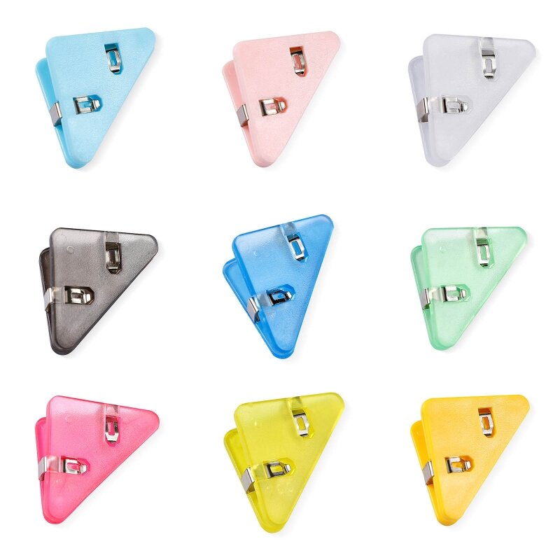 Durable Corner Paper Clamp Small File Clips Note Holder Clip Triangular
