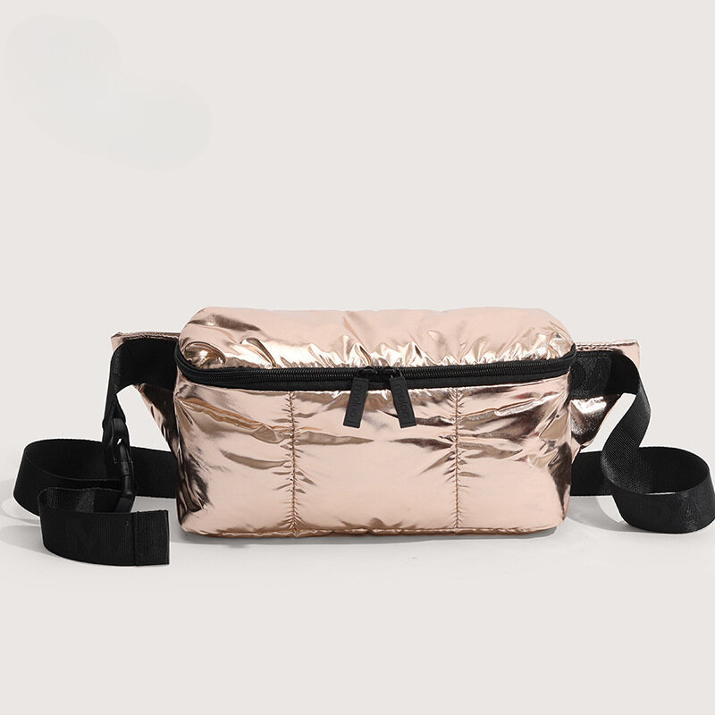 Модная и роскошная пуховая сумка через плечо для мужчин и женщин, Повседневная поясная сумка для занятий спортом на открытом воздухе, сумка для хранения