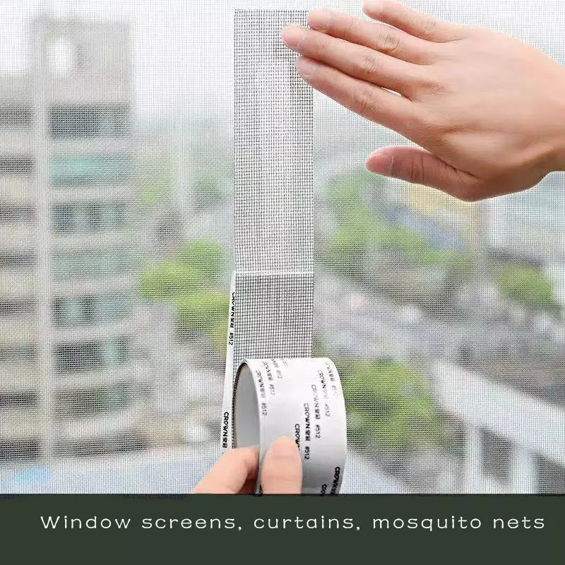 شبكة صافي إصلاح الشريط نافذة الباب شاشة التصحيح طقم إصلاح غطاء المنسوجات المنزلية شبكة نافذة ثقب إصلاح الشريط