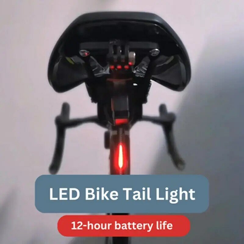 Luz LED trasera y delantera para bicicleta de montaña y carretera, linterna impermeable con carga USB