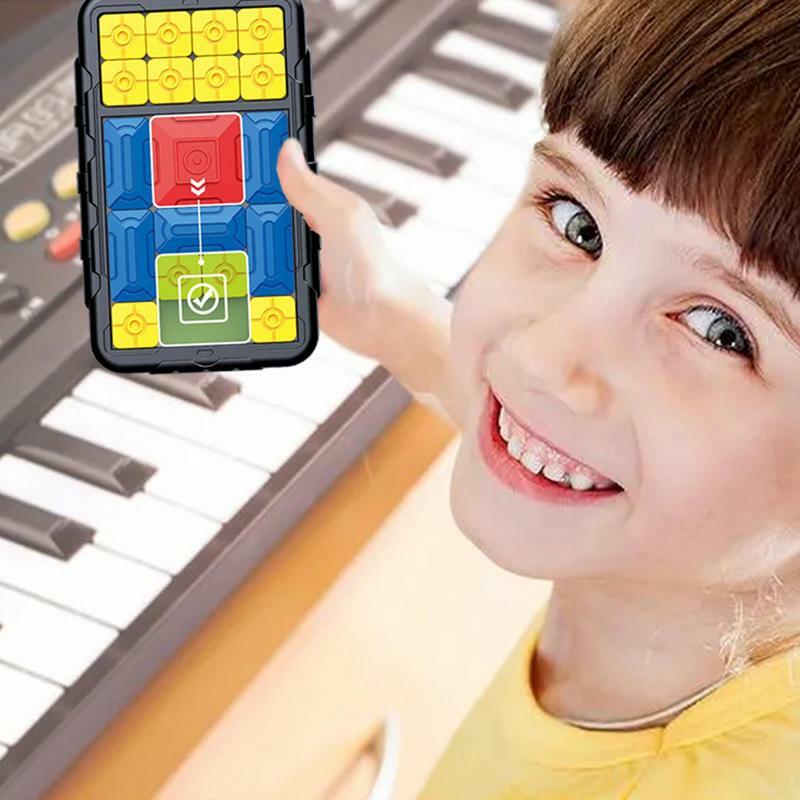 I bambini sviluppano il gioco di Puzzle Huarong scorrevole intelligente gioco sensoriale interattivo Fidget regalo giocattolo educativo per bambini adulti