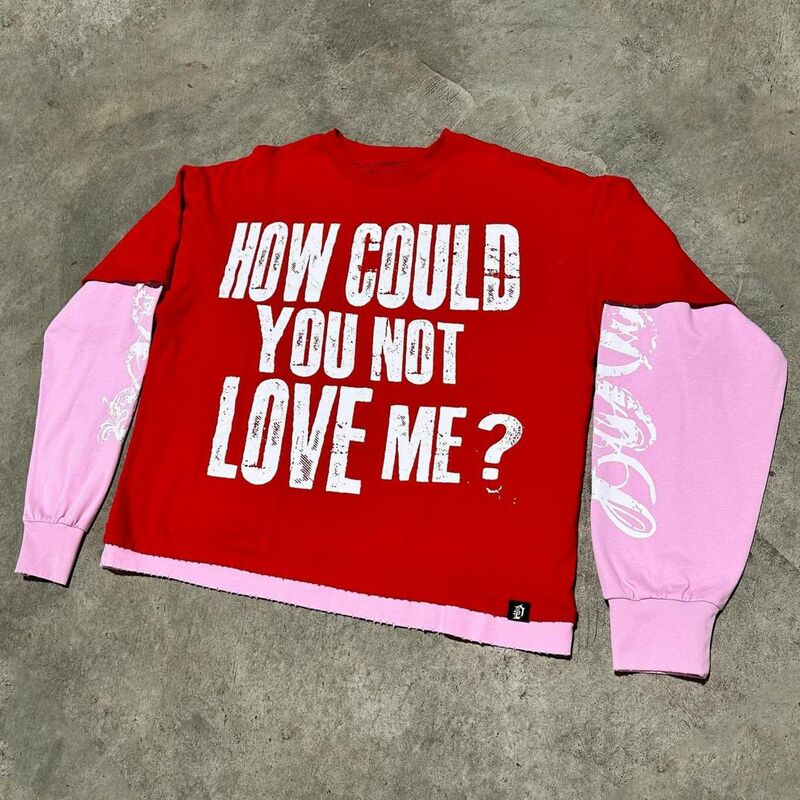 Neues y2k Sport hemd männlich Gothic American Overs ize Muster Shirt Harajuku Hip-Hop Street Sweatshirt für Männer und Frauen Hoodies