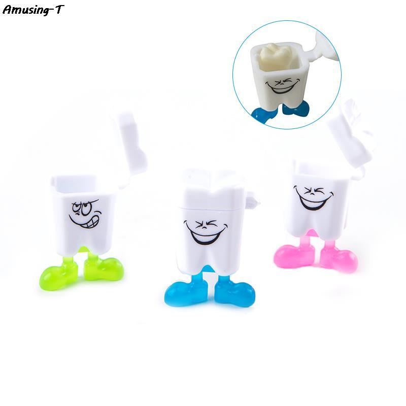 Kotak penyimpanan gigi anak, 5/10 buah warna-warni bayi, pengatur kotak susu, suvenir anak-anak, penyimpan gigi bayi