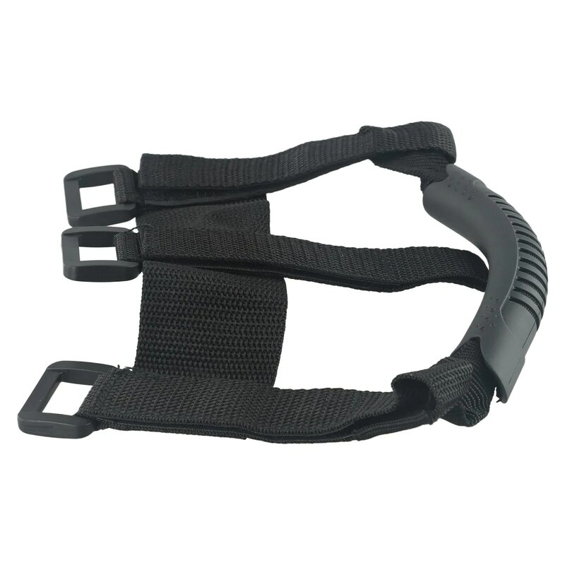 Durable High Quality Practical Hand Carry Strap Outdoor Loop Fastening Storage Strong Hook Travel 20x18x2cm Black