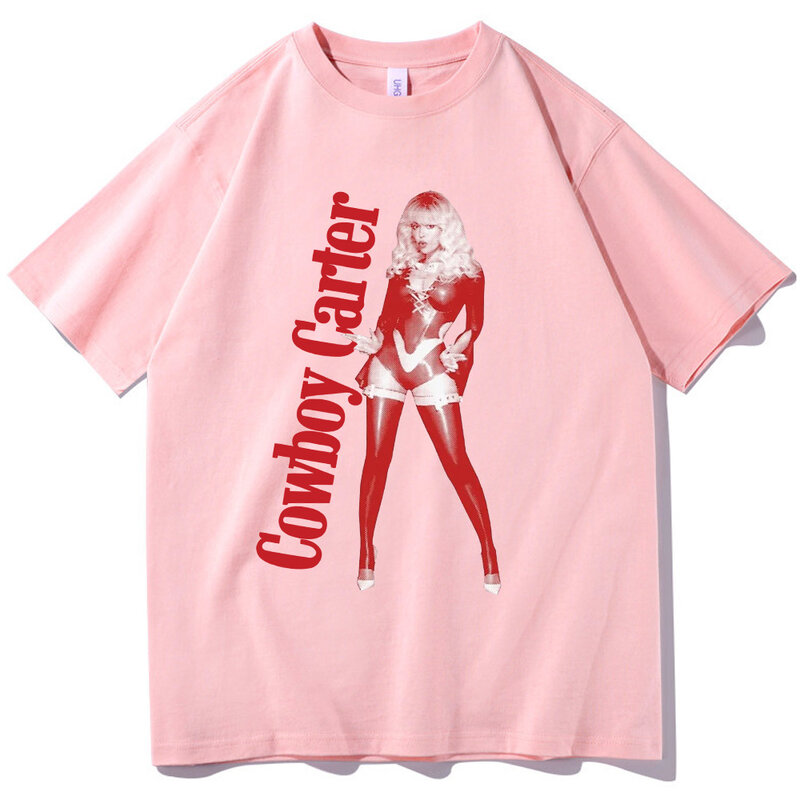 Beyonce-camisetas de Cowboy Carter Unisex, camisas de manga corta con cuello redondo, Harajuku, regalo para fanáticos