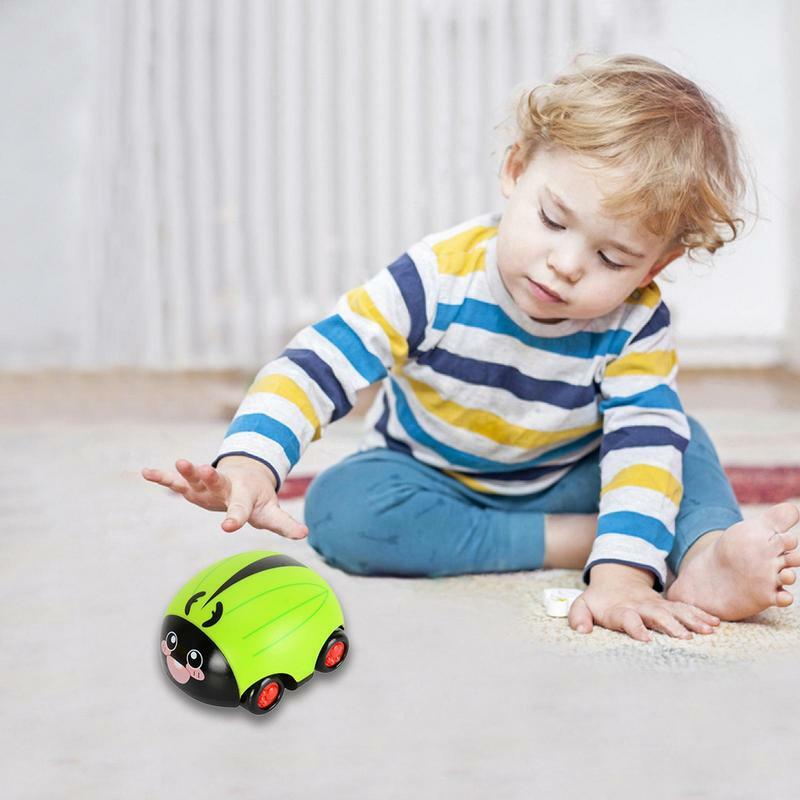 Terugtrekken Auto 'S Wrijving Aangedreven Voertuig Speelset Speelgoed Voor Kinderen Lieveheersbeestje Vorm Kinderen Speelgoed Interactieve En Grappige Frictie Auto 'S
