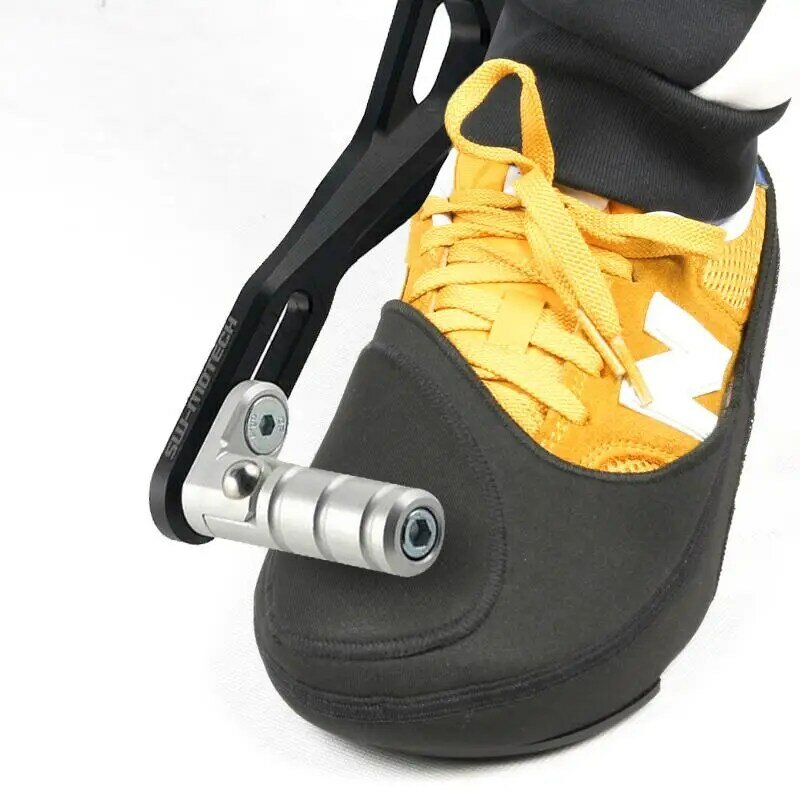 オートバイのギアシフトパッドの保護,調節可能なバックル付きの靴カバー,防水,オートバイのブーツのアクセサリー
