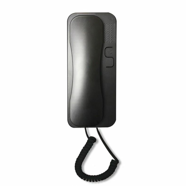 Sistema de entrada de teléfono electrónico, interfono de Audio sin tubo de intercomunicación de estación exterior, color negro