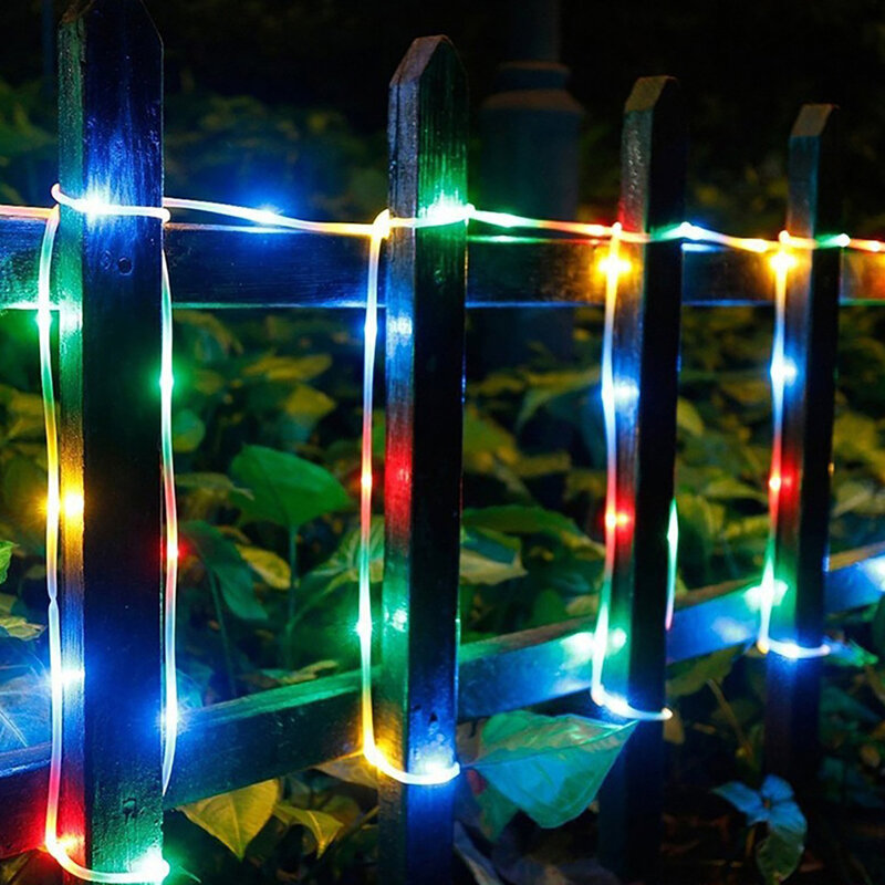 Girlanda żarówkowa LED światła 8 zdalnego sterowania trybem oświetlenia 16FT 50LED/32,8ft 120LED/65,6ft 200LED sypialnia w ogrodzie przyjęcie weselne Boże Narodzenie
