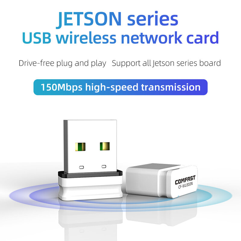 Karta sieciowa bezprzewodowy USB 150Mbps Free do JETSON NANO B01/Xavier NX/TX2 NX/Orin NANO/Orin NX Support VISTA WIN Linux Mac