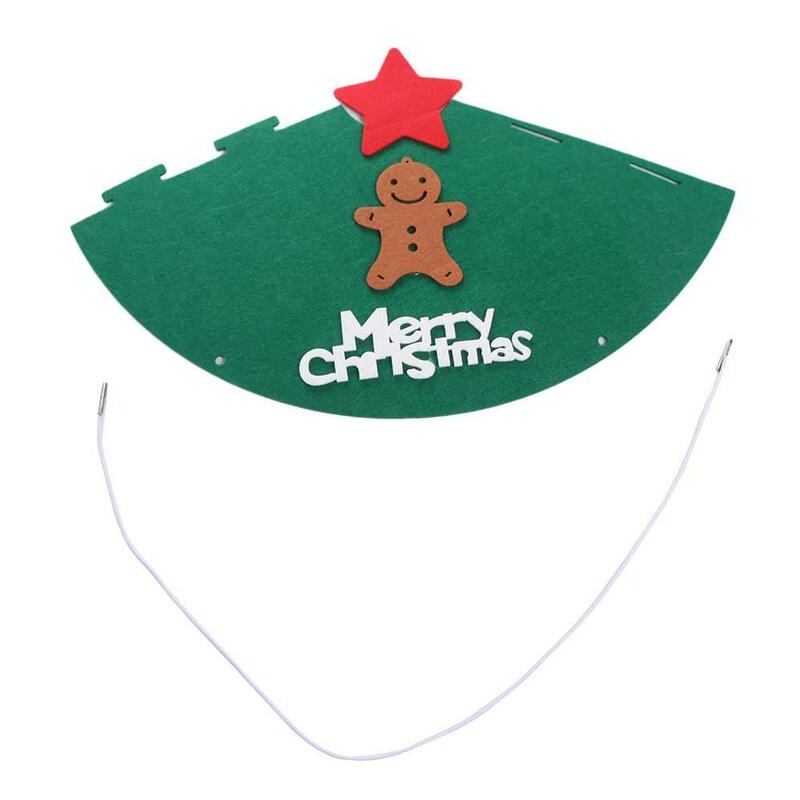 メリークリスマスズタクレウスパーティーハット、面白い漫画の動物のフェルト帽子