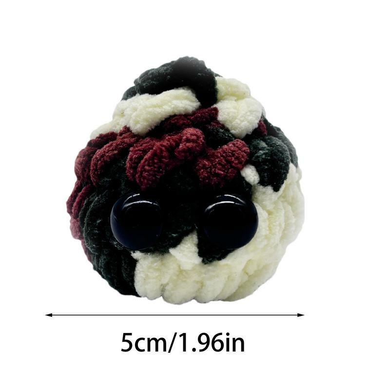 Bonito Stuffed Grass Crochet ornamento, Plushies Desktop, Crochet sensorial, Boneca para dormitório universitário, Sala de estar, Sala de estudo