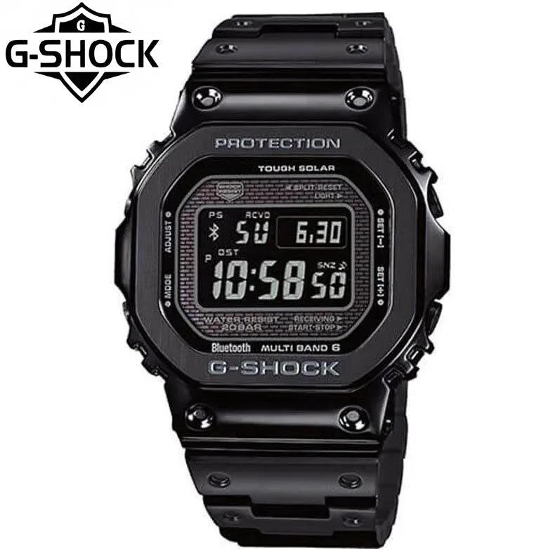 G-SHOCK Nouvelle série GMW-B5000 hommes montre boîtier en métal mode étanche montres cadeau solaire multifonctionnel chronomètre mâle montre.