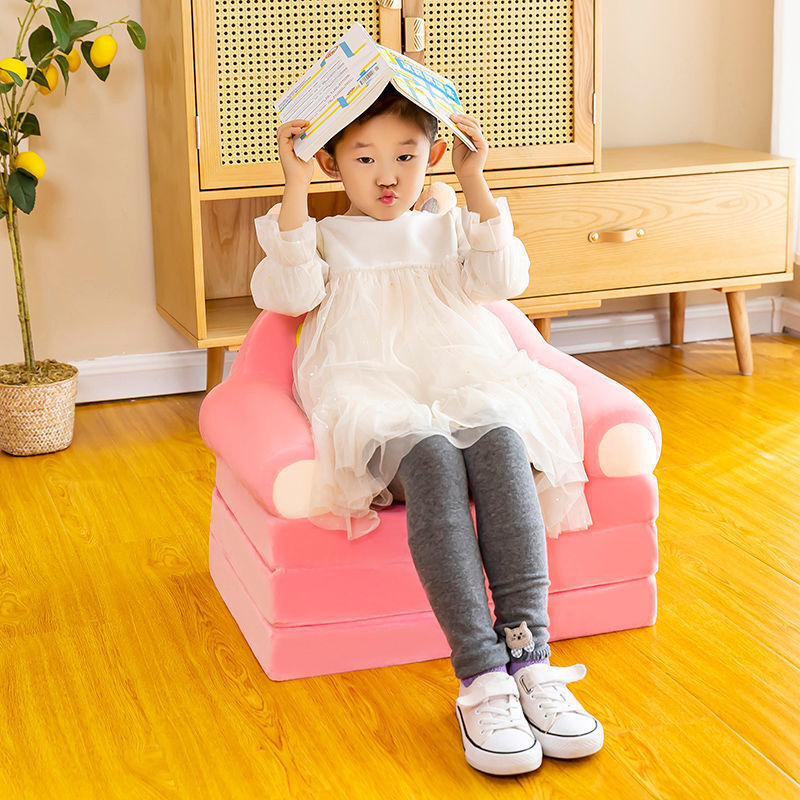 Милый модный детский диван принцессы для девочек детский диван съемный и мытый детский диван Мультяшные ленивые складные диваны мебель