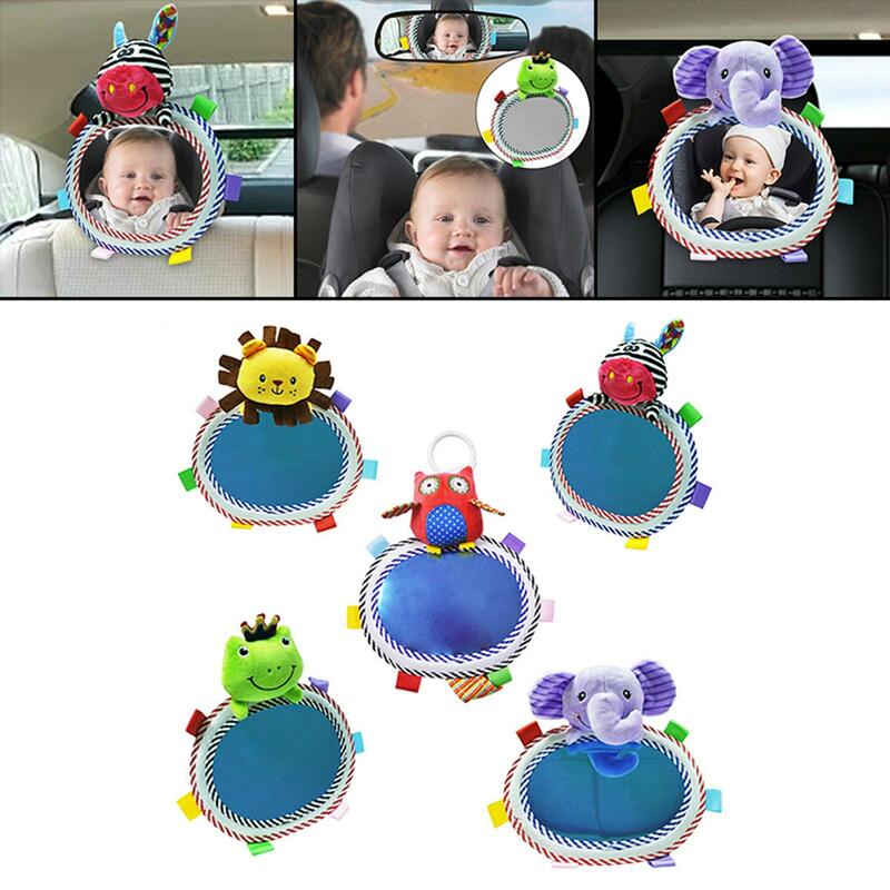 Car Back Seat Mirror View Mirror Cute Adjustable Rear Facing Mirrors for