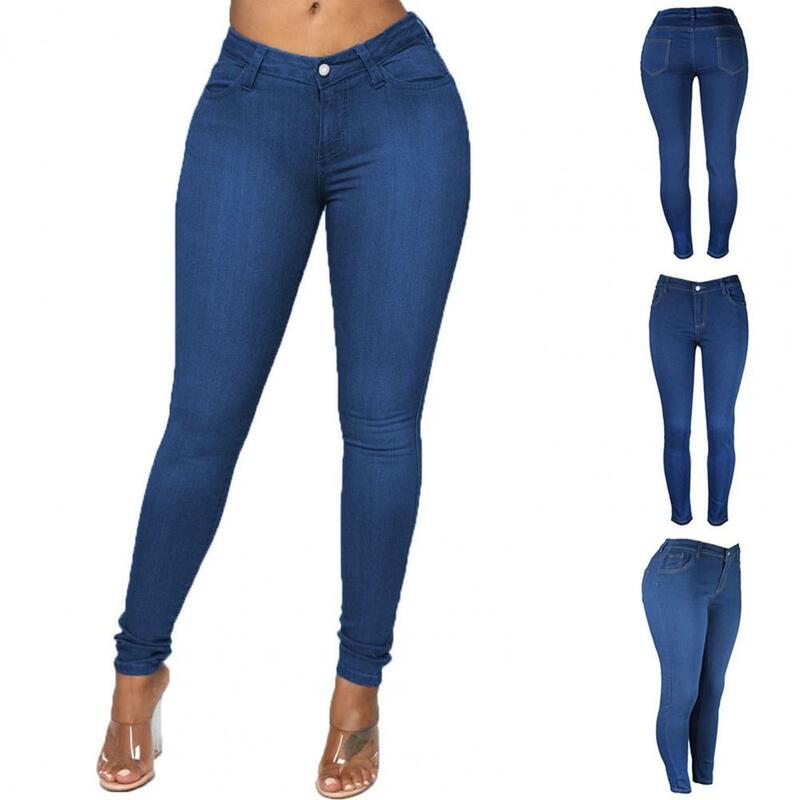 Denim Trousers  Slim Fit   Pencil Jeans Butt-lifting Lady Skinny Jeans