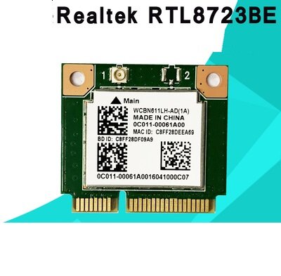 Tarjeta de red inalámbrica para Realtek RTL8723BE, WiFi, Bluetooth 4,0, módulo PCI-E incorporado