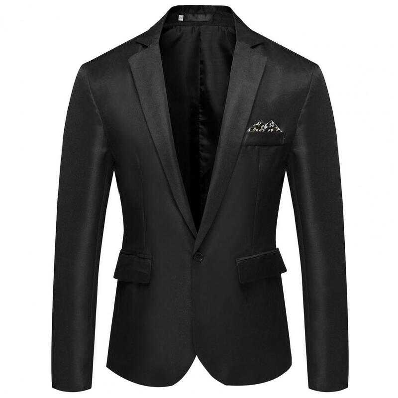 男性用のクラシックな長袖ジャケット,美しいスタイルのビジネスブレザー,装飾的なポケットスーツ,仕事に最適
