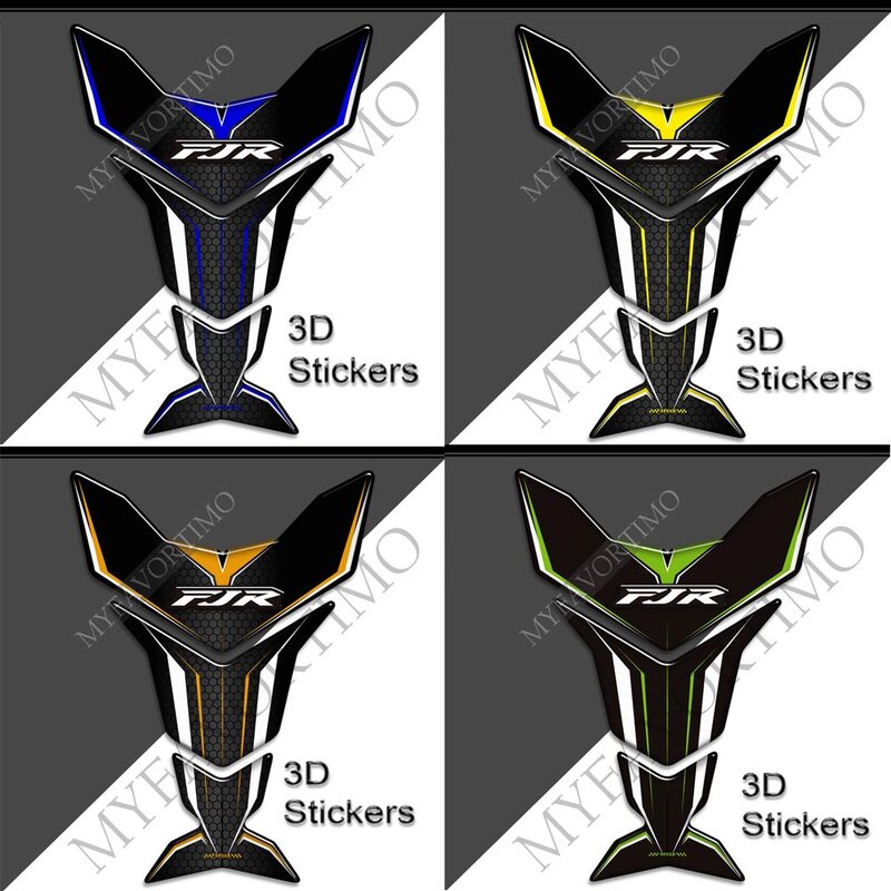 Motorcycle Stickers For Yamaha FJR1300 FJR 1300 Tank Pad Protector 3D Sticker Decal Fuel Gas Anti Slip ADVENTURE