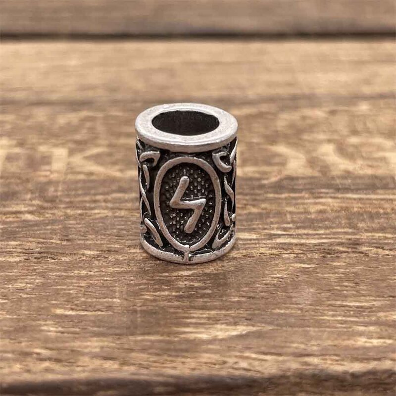 Nostalgia 1 pçs viking runas nordic amuleto diy encantos contas para fazer jóias pulseiras pulseiras acessórios de moda