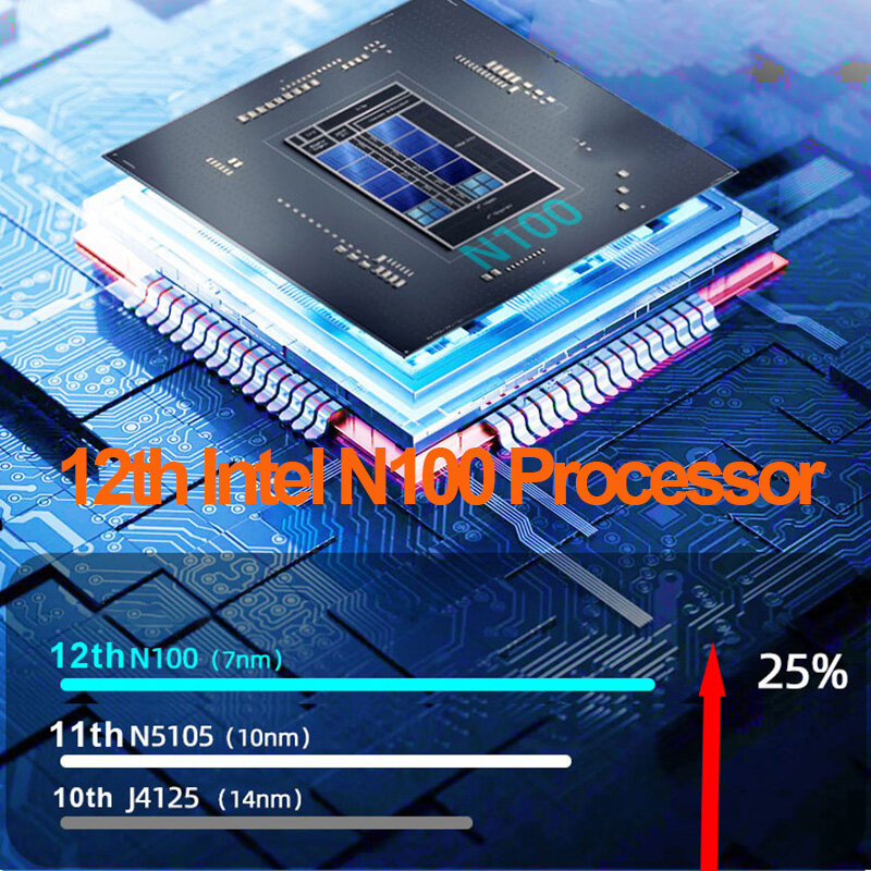 MOREFINE M6S N100 DDR5 Mini PC Intel 12G 256GB/512GB Windows 11 pro Portable Gaming Computer 4K 60Hz HDMI Desk Minipc Gamer ZX01