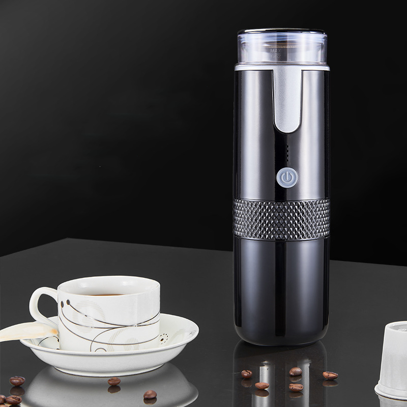 160ml Mini bezprzewodowe przenośne elektryczne kapsułki z kawą czarny 1200mAh USB ładowanie na zewnątrz biznes podróż samochodem ekspres do kawy