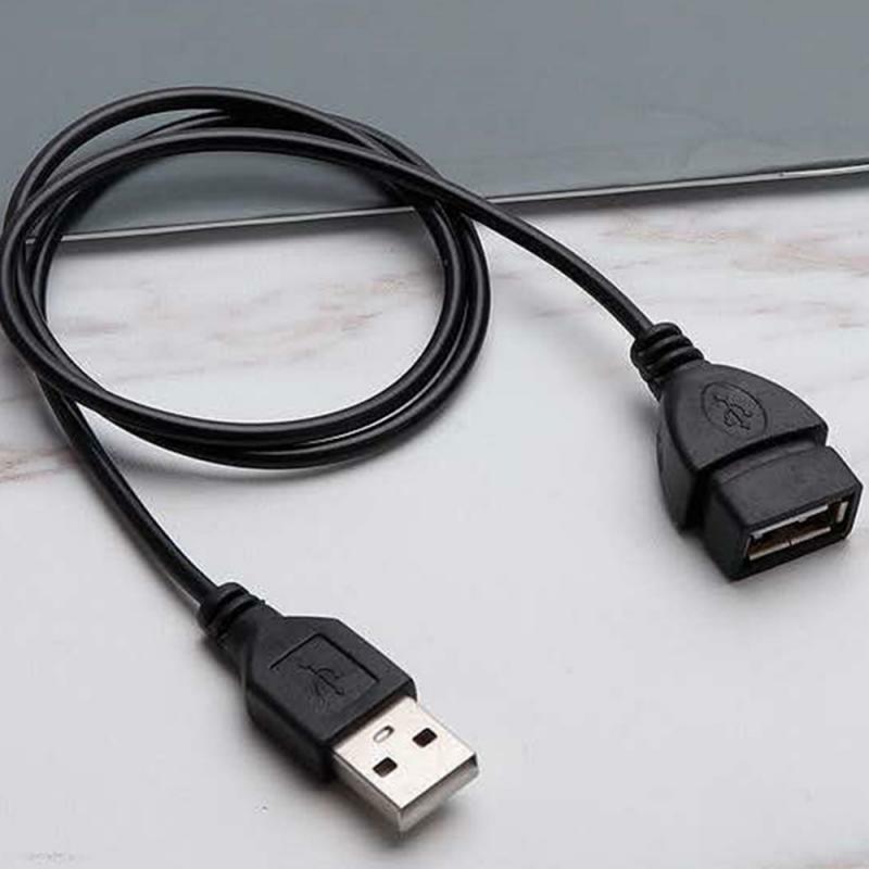 1/2/3PCS 1m USB Extension Cable Super Speed USB 2.0 Cable Male to Female Data Sync USB 2.0 Extender Cord Extension Cable