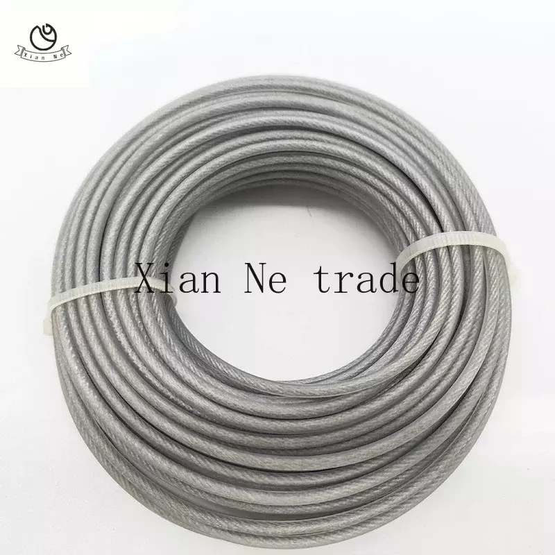 2.0/2.4/2.7/3.0mm Trimmer Steel Nylon Wire Rope Cord Line Strimmer Brushcutter Long Round Roll Grass Replacement Wire About 15m