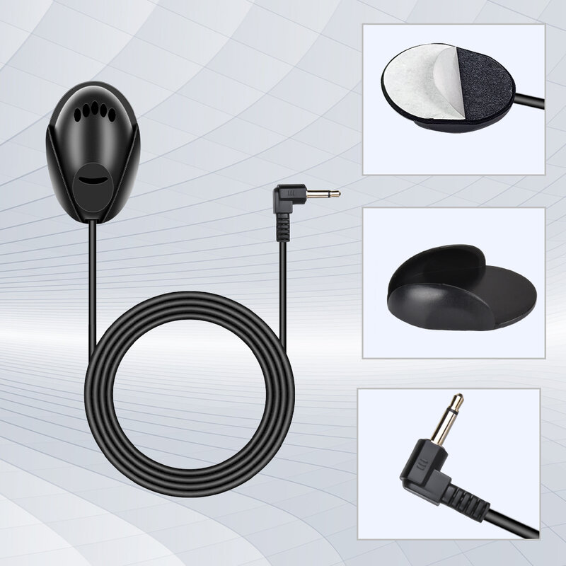 Podofo-Micrófono estéreo para coche, dispositivo con navegación GPS, altavoz externo, pasta, 3,5mm