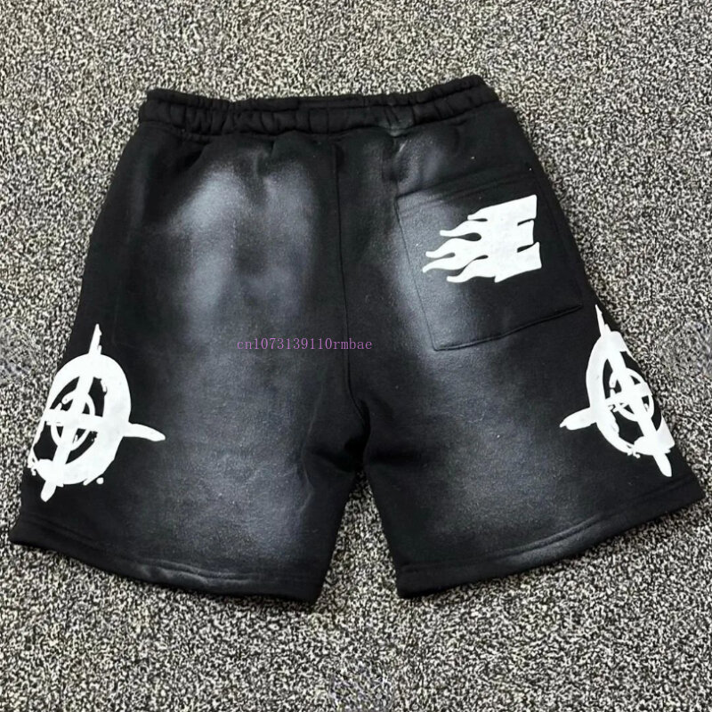Ins Tide Five Pants Men and Women American Retro Pattern Printing Cotton Shorts Y2k Summer New Loose Street Style Couple Shorts
