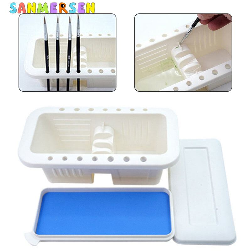 Multifunctional Wet Palettes Model Painting Operated Box Kits Painting Brush Washing Decals Moisturizing Box For Art Pigment