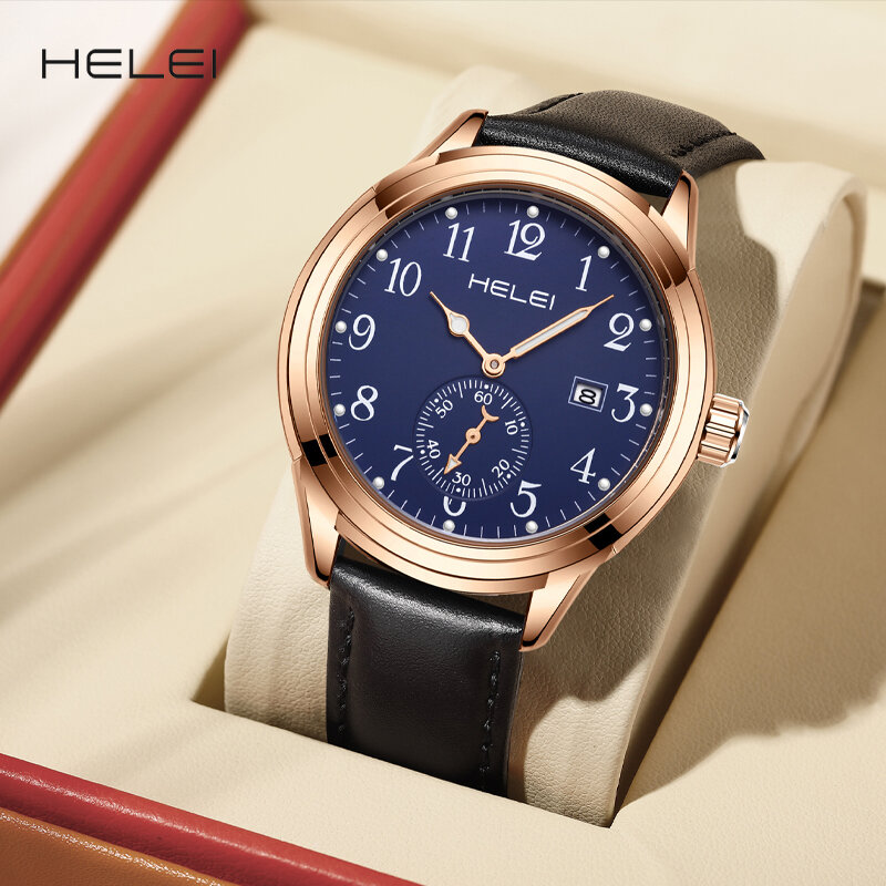 HELEI2024 relojes de cuarzo multifunción para hombre, modelos populares, estilo de personalidad, serie jazz