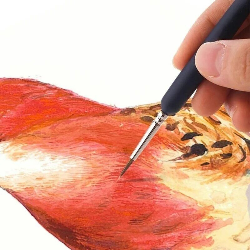11Pcs/set Miniature Hook Line Pen Art Detail Paint Brushes Set Painting Brushes for Gouache Watercolor Oil Face Nail