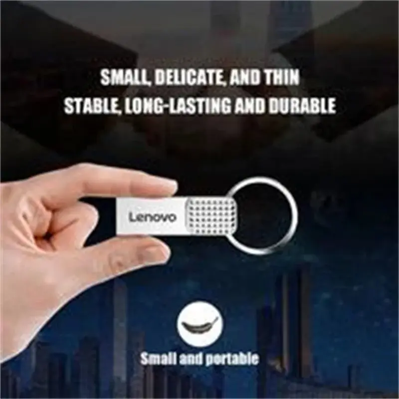 Lenovo-Mini clé USB OTG en métal, clé USB, clé USB haute vitesse, type C, 1 To-64 Go, 2 To, 3.0
