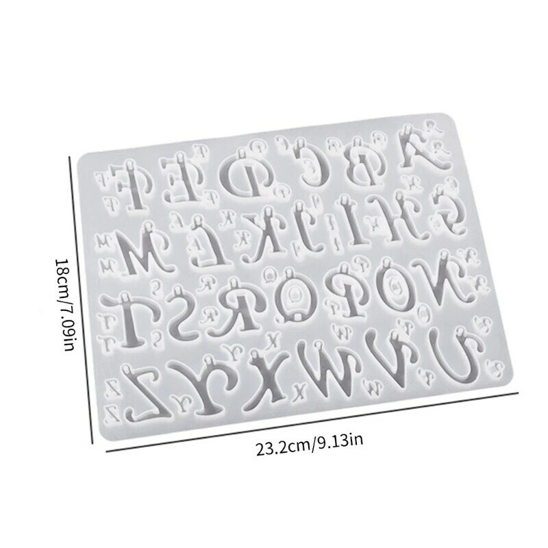 Глянцевая силиконовая форма в форме буквы для DIY брелок, кулон, брелок с алфавитом, форма для ювелирных изделий, эпоксидная