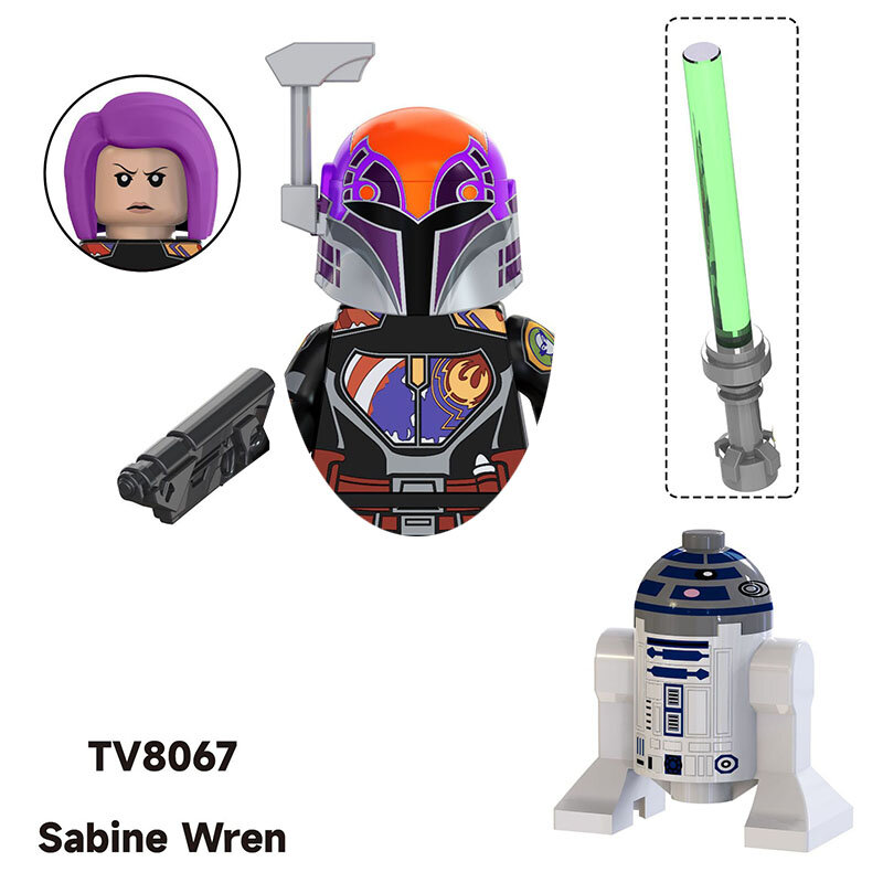 Bloques de construcción de Star Wars Para Niños, juguete de ladrillos para armar minirobot TV6109, ideal para regalo de cumpleaños