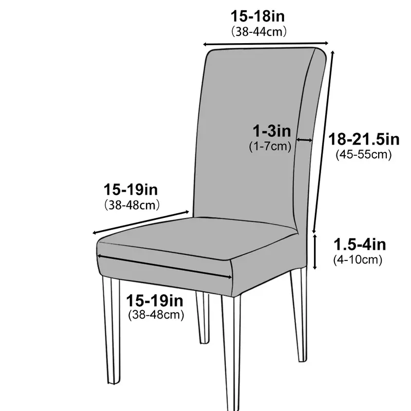 Wodoodporna drukowana pokrowiec na krzesło styl skandynawski zdejmowana krzesło pokrowiec na krzesło dekoracyjna okładka restauracji o wysokiej elastyczności