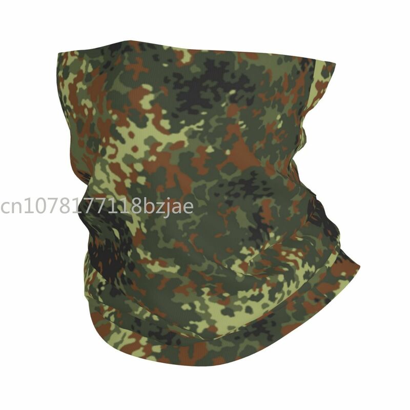 Flecktarn-Bandana de cou camouflage pour hommes et femmes, écharpe ronde, écharpe militaire, bande de sauna Solomon, plus chaud pour la randonnée et la course