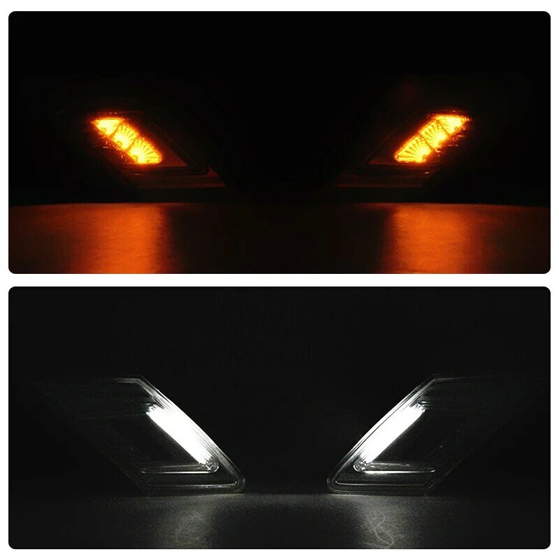 12V Clear Lens LED Side Marker Lamp Assembly For Scion FR-S 2013-UP Blinker Turn Signal With Position Light