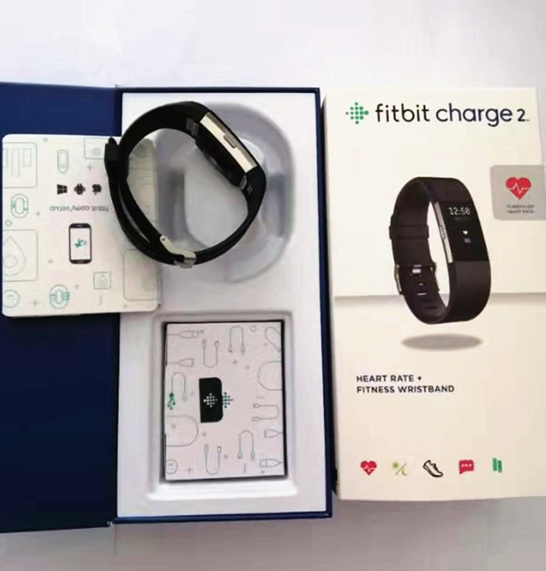 Fitbit Charge 2 스마트 워치 밴드, 블루투스 스마트 활동 및 피트니스 트래커, 하트 스포츠 시계 밴드, 정품