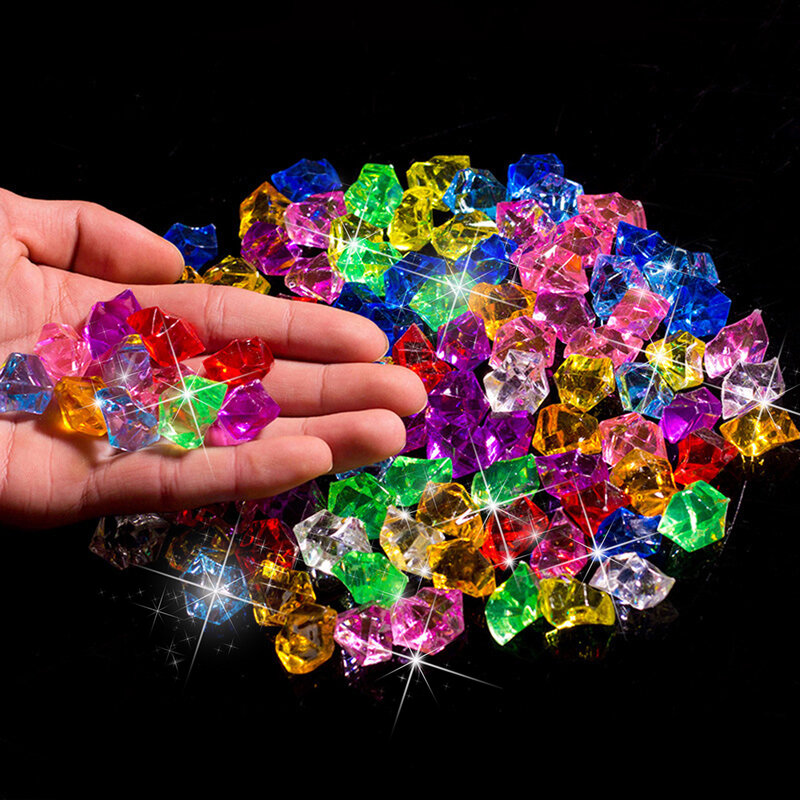 200/400 pçs gemas de cristal diamante jóias tesouro baús pirate filler adereços festa confetes casamento decoração natal presente
