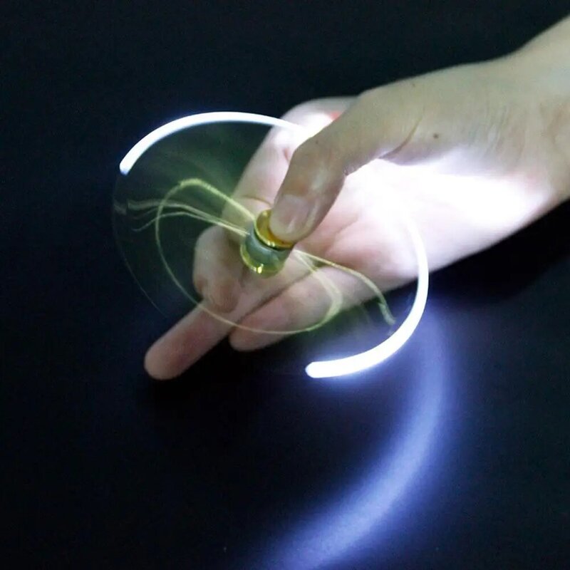 1 pz creativo Multi-funzione LED ruota giroscopio di decompressione penna a sfera in metallo moda ufficio materiale scolastico penne da scrittura