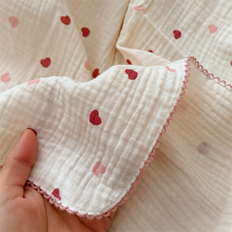 Одеяло для новорожденных мальчиков и девочек, муслиновое детское Пеленальное Одеяло, детское постельное белье с цветочным рисунком, 100 см