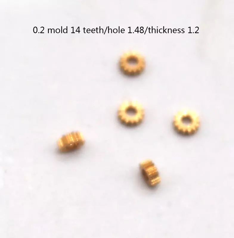 5個0.2モジュール8歯12歯14歯16歯銅ギアスモールモジュールスパーギア