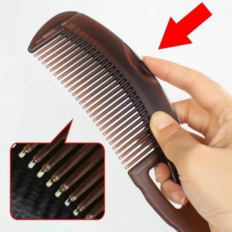 Oco Tooth Caspa Remoção Comb, Hairbrush para Scalp Point, Massagem e graxa, Reduzir coceira no couro cabeludo, 21cm