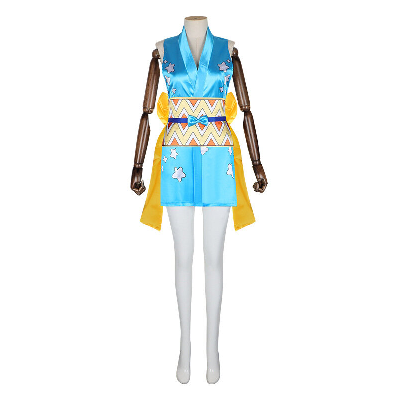 Anime ein Stück Wano Country Nami Cosplay Kostüm Set Kleid Armband Zubehör Anzug Halloween Requisite