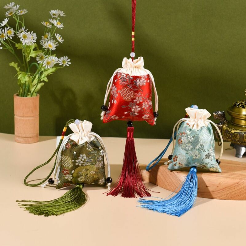 Декоративная упаковка для украшений, парчовая подвесная Автомобильная Саше в китайском стиле, сумка для хранения ювелирных изделий, Женская саше, праздничная сумка с драконом, лодкой