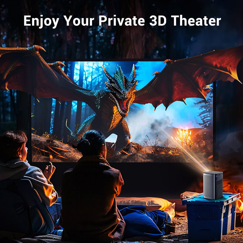 BYINTEK P70 3D 4K мини кинотеатр Смарт Android WiFi Портативный 1080P домашний кинотеатр видео светодиодный DLP проектор с батареей, мини проектор