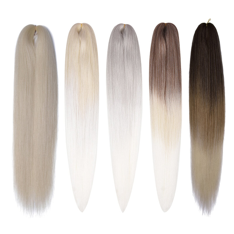 MISS ROLA rambut Kanekalon sintetis 3 buah kepang Jumbo 22 inci 60g ekstensi rambut lurus Yaki grosir