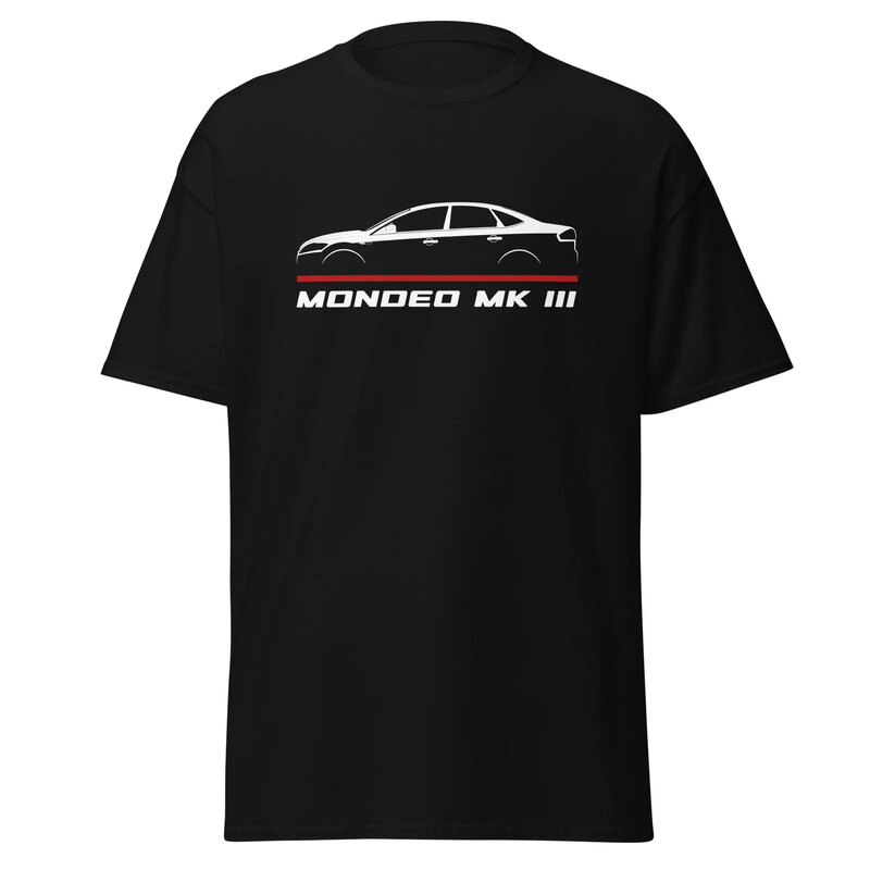 2024เสื้อยืดผู้ชายแบบลำลอง Ford Mondeo Mk III 2003-2005คนที่กระตือรือร้นเสื้อยืดกราฟิก lengan pendek musim panas ผ้าฝ้าย100% เท่ห์ S-3XL